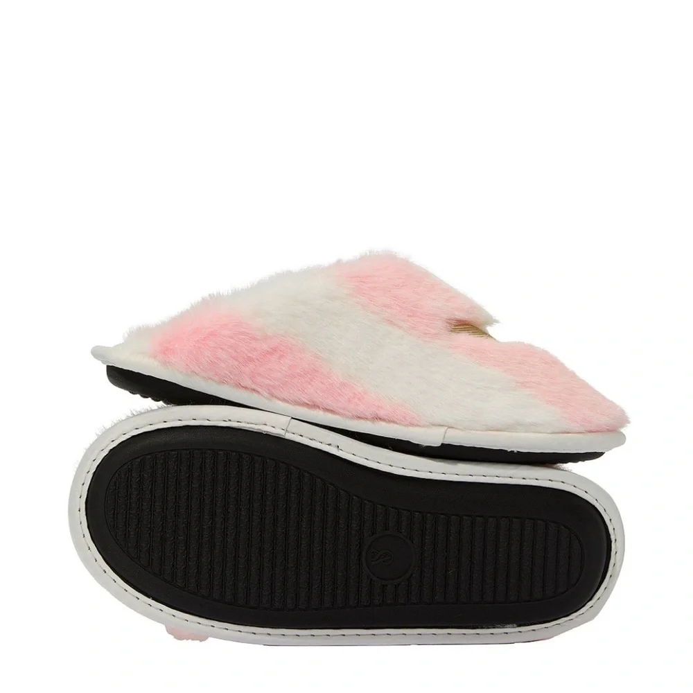 Pink and White Vs Angel 🪽 slippers size medium 🤍💞🩷Shoes with Gold Accent